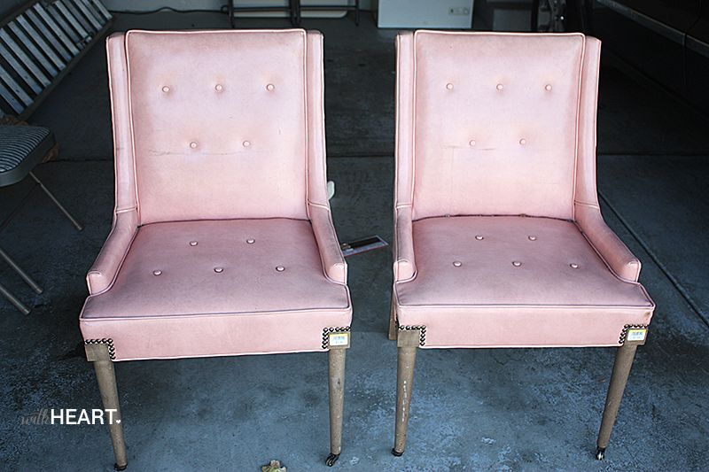 DIY SPRAY PAINT VINYL CHAIRS Stagg Design